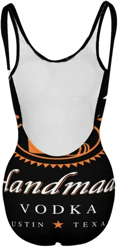 Vista 4 de Lindo perro de dibujos animados de dos piezas trajes de baño de mujer top corto cintura alta bikini conjunto