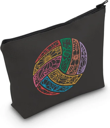 Vista 8 de MNIGIU Regalos para amantes del voleibol, bolsa de maquillaje y regalo para amantes del baile callejero, VOLLEYBALL