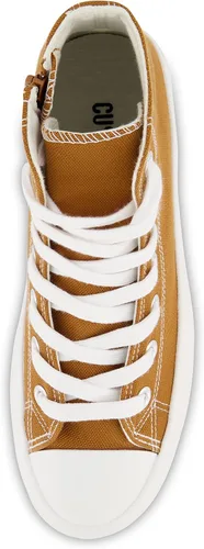 Vista 5 de CUSHIONAIRE Women's Vespa high top Canvas Sneaker +Memory Foam and Side Zipper