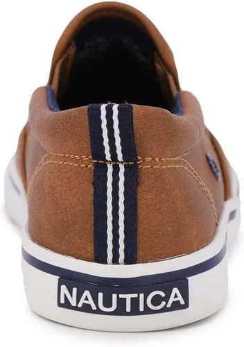 Vista 4 de Nautica Akeley - Tenis para niños sin cordones para jóvenes y niños (niños grandes, pequeños y bebés)