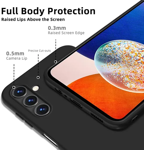 Vista 3 de X-level Funda para Samsung Galaxy A14 5G Slim Fit Soft TPU Super Ultra Thin [Serie Guardian] A14 5G cubierta trasera del teléfono protector ligero