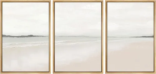 Vista 57 de SIGNWIN Lienzo enmarcado para pared, juego de arte sereno de pantanos con humedales verdes e ilustraciones de agua tranquila, arte moderno