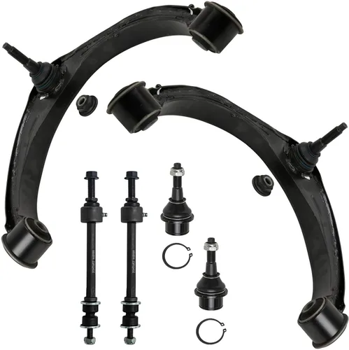 Vista 78 de Detroit Axle - Kit de extremo delantero para Chrysler 300 Dodge Charger 2011-2023 Challenger, 2 Lower Rearward Control Arms 2 Outer Tie Rods 2