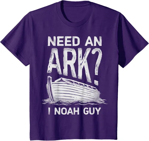 Vista 23 de Need an Ark I Noah Guy Funny Christian Men Women Pun Humour T-Shirt Negro