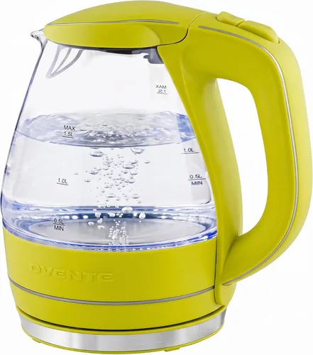 Vista 17 de OVENTE caldera de agua eléctrica de cristal de la caldera de 1.5L Rosa
