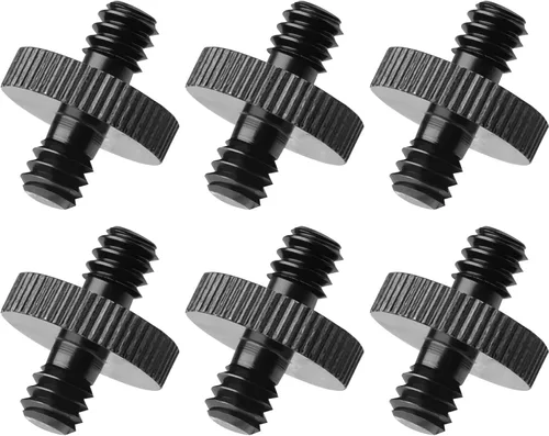 Vista 7 de Adaptador de tornillo de trípode roscado macho de 1/4 pulgadas a macho de 1/4 pulgadas, convertidor de rosca de montaje estándar para montaje