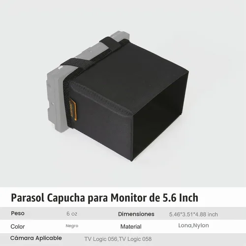 Vista 4 de OPENMOON Parasol plegable para pantalla de cámara (5.6 pulgadas)
