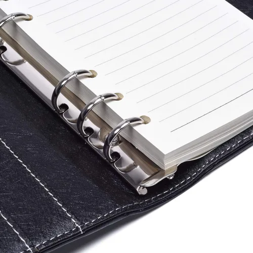 Vista 4 de ARRLSDB Diary Journal for Women with Lock, PU Leather Combination Lock Diary A6 Refillable Leather Journal, Size:18.5X13.5 cm (Black)