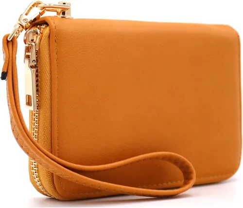 Vista 2 de LOVESOME Cartera pequeña con cremallera alrededor de la muñeca para mujer