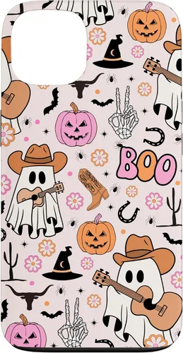 Vista 7 de Spooky Ghost Cowboy Cute Halloween Boo Western Retro Pastel Case for iPhone 17