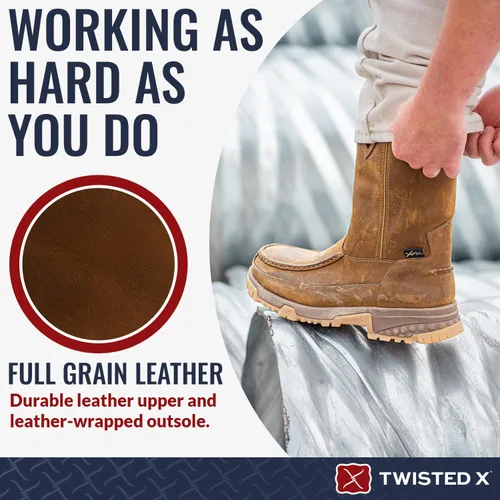 Vista 3 de Twisted X - Botas de trabajo para hombre de 11.0in con tecnología CellStretch Comfort