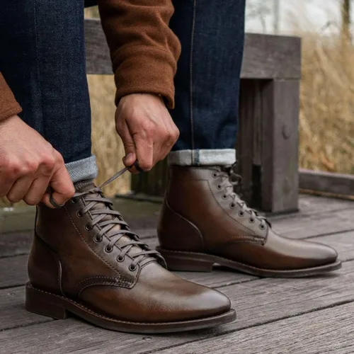 Vista 2 de Thursday Boot Company President - Botas al tobillo para hombre Anejo - Ganchos sin velocidad