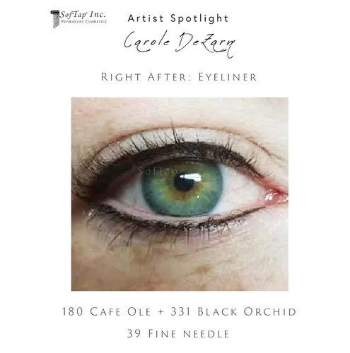 Vista 4 de SofTap® - Tinta Microblading para cejas y delineador de ojos pigmento Pigmento PMU marrón cálido oscuro (café Ole) para nano cejas, máquina