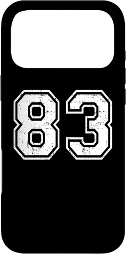 Vista 22 de 83 Number Eighty-Three Team Sports Grunge Varsity Matching Case for iPhone 16