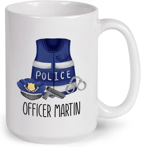 Vista 12 de I Can Arrest It - Taza de café personalizada de policía, regalos de taza de policía, 11 onzas y 15 onzas Taza blanca con texto en inglés "I Can