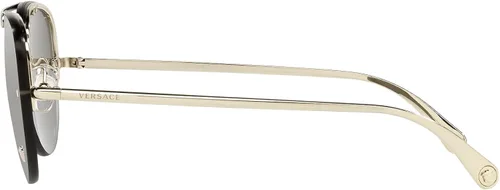 Vista 3 de Versace VE2231 Gafas de sol - (12526G) Oro pálidoGris claro Espejo Plata - 2.362in