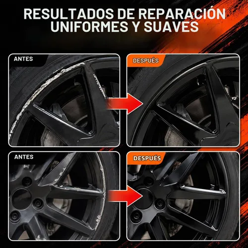 Vista 3 de Kit de reparación de arañazos de rueda, bolígrafo de pintura de Brillo negro