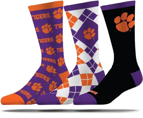 Vista 18 de Strideline Calcetines de vestir NCAA para hombre - The Executive paquete de 3 - Talla única para la mayoría Blue and Orange