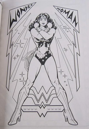 Vista 3 de Libro para colorear y actividades de Wonder Woman - 80 páginas