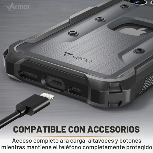 Vista 8 de VENA vArmor - Carcasa resistente para iPhone 12 / iPhone 12 Pro