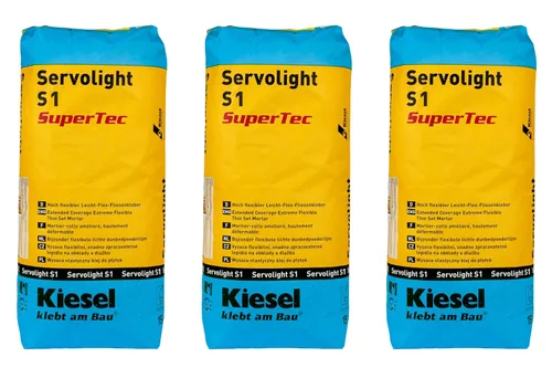 Vista 7 de Kiesel Servolight - Mortero modificado de polímero acrílico gris, bolsa de 33 libras (33.1 lbs), a base de cemento, altamente flexible, auto-curado