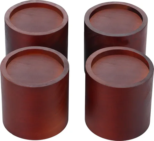 Vista 10 de Lufia Elevadores de madera de pino maciza de 1, 2 o 2.6 pulgadas, elevadores de muebles duraderos para camas, sofás, escritorios, diseño elegante