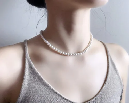 Vista 3 de Juego de 3 joyas de imitación de cristal de mano blanco para mujeres y niñas