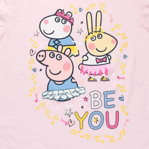 Vista 6 de Peppa Pig Paquete de 3 camisetas para niñas pequeñas a niños grandes