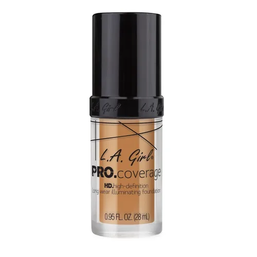 Vista 3 de Base de maquillaje líquida L.A. Girl Pro Coverage, Beige Nude