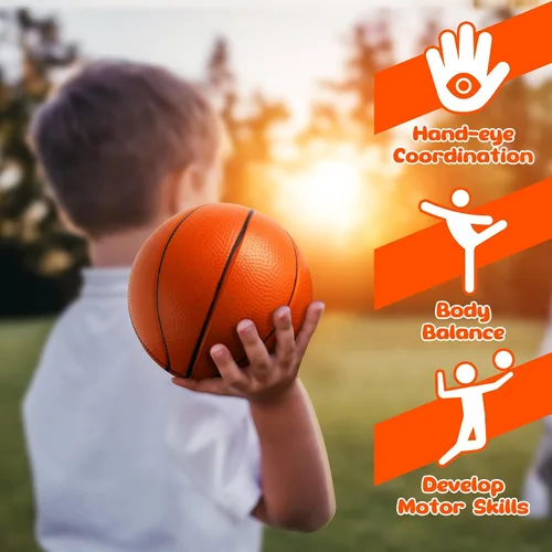 Vista 6 de Billeeit Juego de Mini Pelotas Deportivas para Niños Pequeños de 1-3 Años, Bolsa Deportiva para Niños, Incluye 1 de Cada Una: Fútbol de Espuma