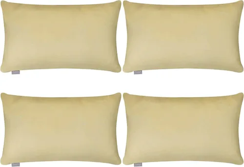 Vista 71 de Thmyo - Paquete de 4 fundas de almohada decorativas de 100 % algodón para lumbar, cómodas, sólidas, para Navidad/Halloween, fundas de cojín Blanco
