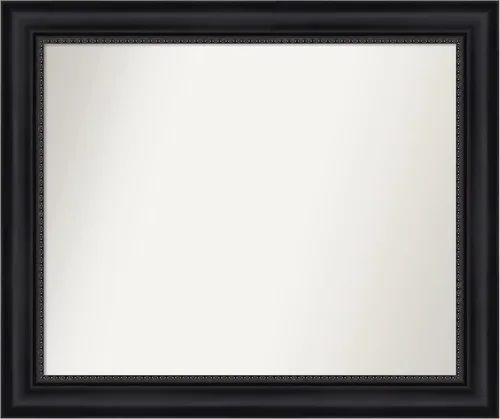 Vista 300 de Amanti Art Espejo personalizado, espejo de baño negro Astor, espejo de pared o espejo de tocador de baño sobre el fregadero (25 x 25 pulgadas)