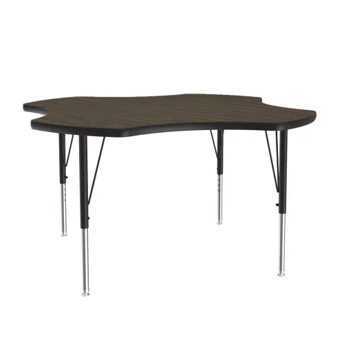Vista 15 de Correll Mesa de Actividades Rectangular para Aula de 24"x36", Altura Ajustable (19"-29"), Granito Negro Laminado Térmico Fusionado Duradero