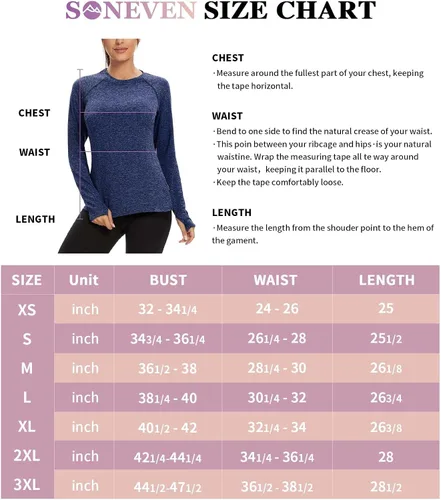 Vista 7 de Soneven Camiseta térmica de manga larga de forro polar para mujer, camiseta de entrenamiento que absorbe la humedad, con agujeros para el pulgar