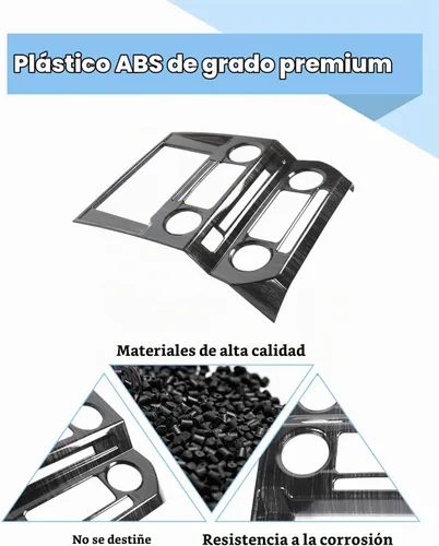 Vista 5 de Voodonala - Funda para panel de control del volumen de navegación de la consola central para Ford F150 2015-2020, grano de madera negro Fibras