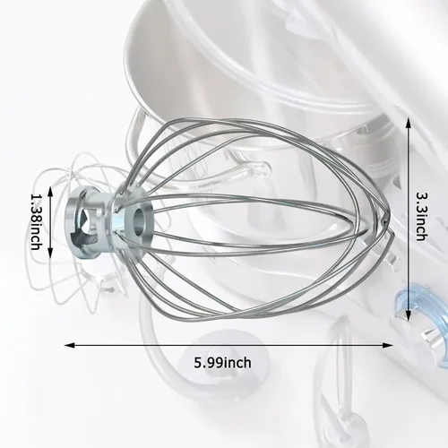 Vista 4 de 63227 Para Hamilton Beach Wire Whisk Eclectrics para pieza de repuesto de mezclador de soporte totalmente metálico