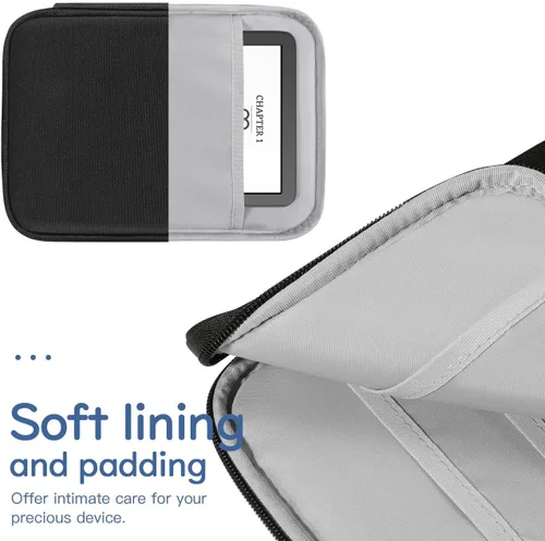 Vista 5 de Funda para Kindle y eReader de 6 a 7 pulgadas, color negro