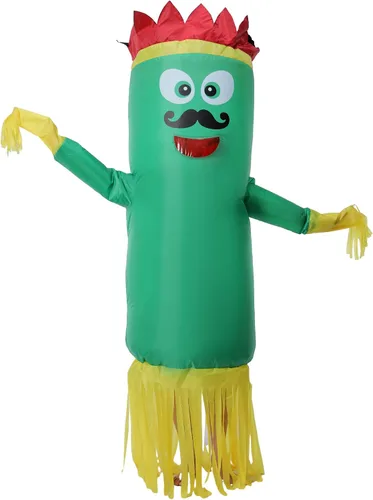 Vista 2 de NBSAIRMO Inflatable Tube Man Costume, Air Dancers Suit for Men, Tube Guy for Women, Blow up Halloween Costumes