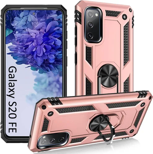 Vista 14 de ADDIT Funda S20 para Samsung Galaxy S20 de 6.1 pulgadas, con anillo de soporte, soporte ajustable, grado militar, protección resistente, a prueba