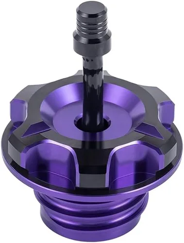 Vista 3 de Advanblack Axion Tapa de Tanque de Combustible de Aluminio Billet con Manguera de Ventilación Compatible con Harley Touring, Road Glide, Street