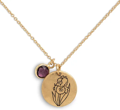 Vista 3 de DEMDACO - Collar de metal chapado en oro con piedra natal del mes
