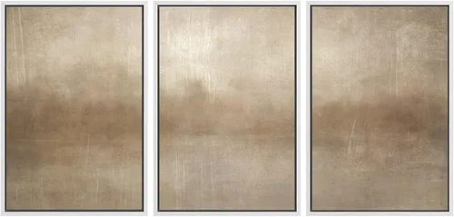 Vista 86 de SIGNWIN Lienzo enmarcado para pared, juego de arte sereno de pantanos con humedales verdes e ilustraciones de agua tranquila, arte moderno