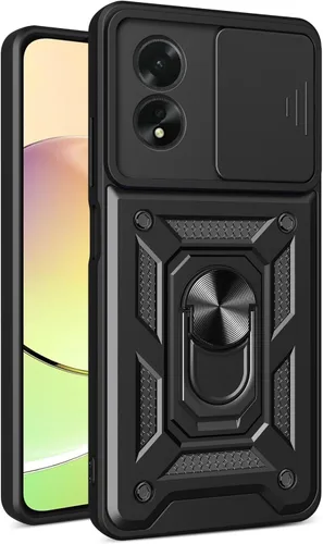 Vista 215 de Compatible con Tecno Pova Neo 2 Bracket Shell, con cubierta deslizante para lente de cámara compatible con Tecno Pova Neo 2 LG6n Case Negro