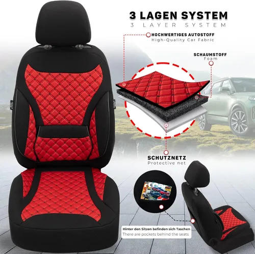 Vista 8 de BREMER SITZBEZÜGE Custom Seat Covers for Ford Ka+ ZM2