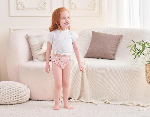 Vista 4 de CHUNG Calzoncillos de algodón para niñas pequeñas, paquete de 56, ropa interior estampada de 2T-10 años