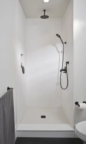 Vista 2 de Kohler 7394-BL Brazo de ducha y brida, negro mate
