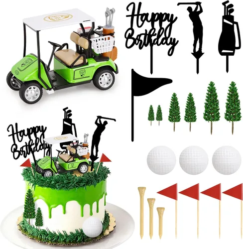 Vista 10 de Juego de 26 decoraciones de pastel de béisbol con mini bolas, jugador, gorras, guantes, murciélagos, adornos de pastel de cumpleaños de béisbol