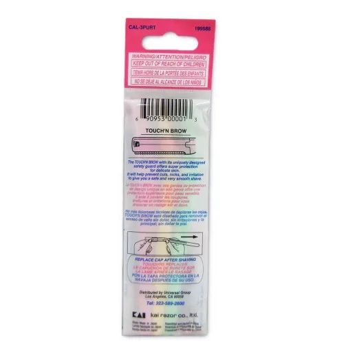 Vista 3 de KAI TOUCH N BROW - Maquinilla de afeitar para cejas, 3 unidades (paquete de 2)