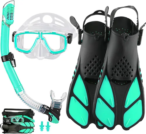 Vista 21 de Snorkeling Gear for Adults with Bag Anti-Fog Snorkel Sets for Travel