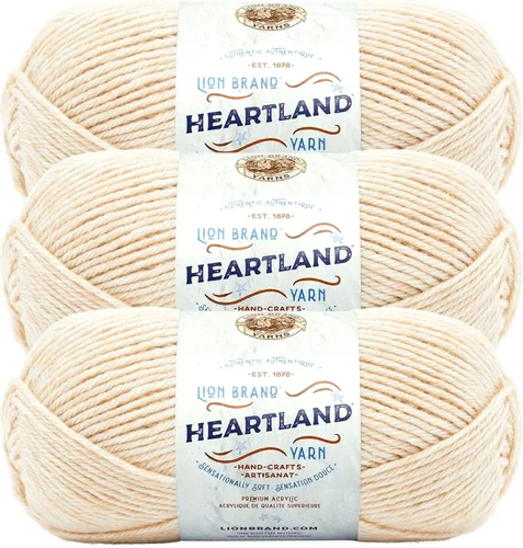 Vista 47 de Lion Brand Yarn Heartland Yarn, Hilo de Peso Medio para Tejer, Ganchillo y Manualidades, 1 Paquete, Great Smoky Mountains Grandes Montañas Humeantes